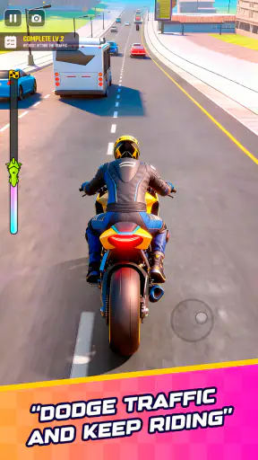 Rush Bike 3D: बाइक रेसिंग गेम screenshot