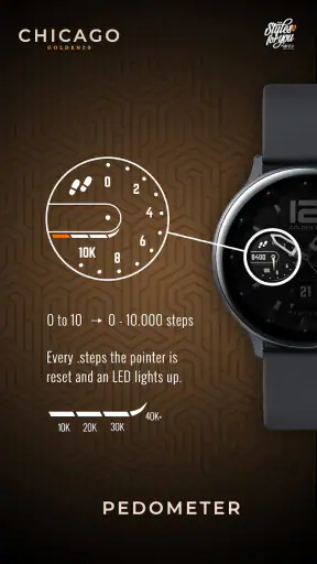 S4U Chicago Golden watch face screenshot