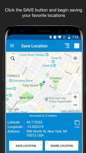 Save Location GPS screenshot