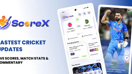 ScoreX - Live Cricket Scores screenshot