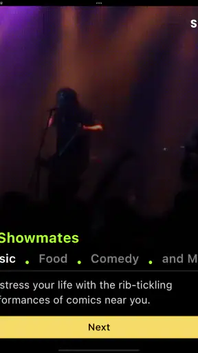 Showmates: Book Events Now screenshot