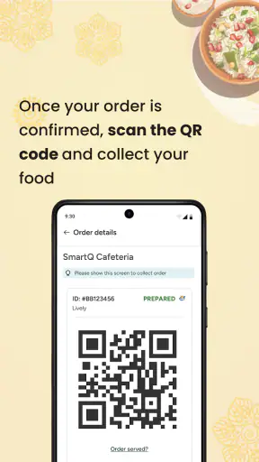 SmartQ - Food Ordering App screenshot