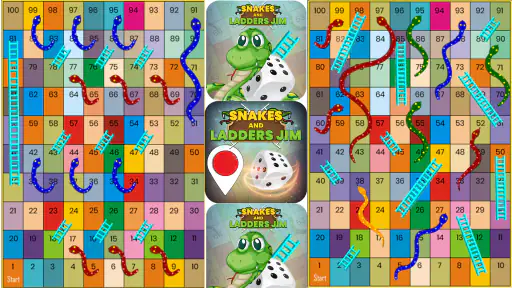 snakes and ladders Jim Game screenshot