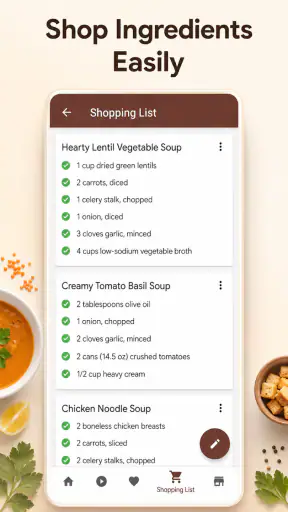 Soup Recipes: Soup Cooking App screenshot