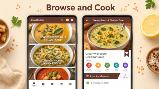 Soup Recipes: Soup Cooking App screenshot
