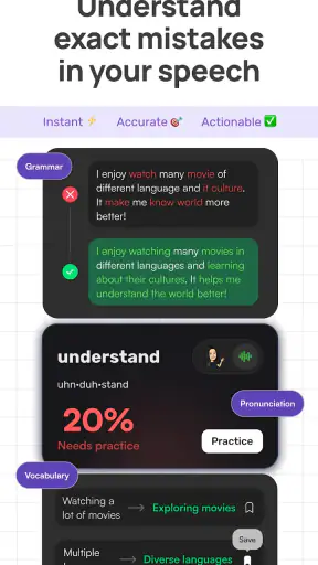 Stimuler: English speaking app screenshot