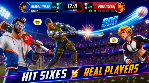 Super Six Cricket: PvP बैटल screenshot