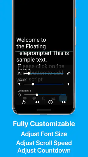 Teleprompter: Floating Notes screenshot