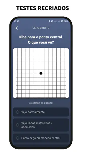 Testes de Visão screenshot