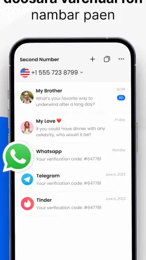 Text &Call Karne Wala: 2ndline screenshot