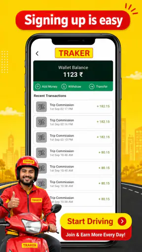 Traker Boss Driver Partner App screenshot