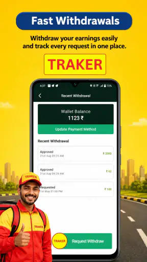 Traker Boss Driver Partner App screenshot