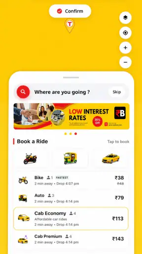 Traker: Cab, Auto & Bike App screenshot