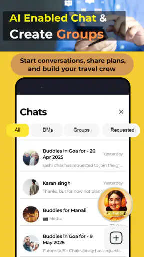 Travel Buddy: AI Buddy Finder screenshot