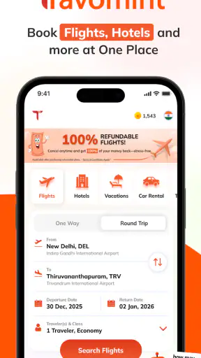 Travomint Flight, Hotel & Car screenshot