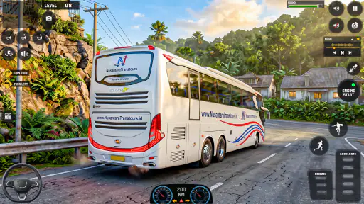 US Highway Bus drive 3D Game screenshot