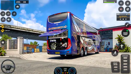 US Highway Bus drive 3D Game screenshot