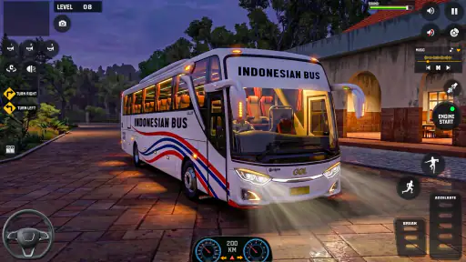 US Highway Bus drive 3D Game screenshot