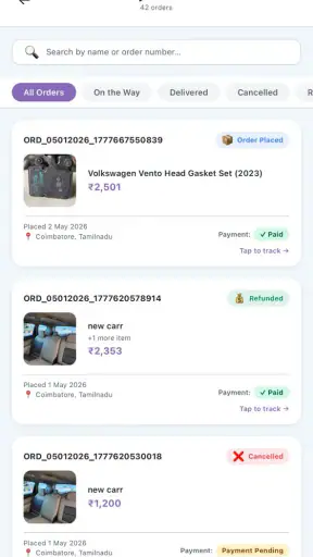 Used Car Spare - Shopping screenshot