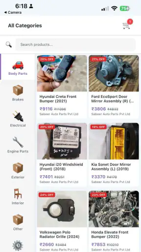 Used Car Spare - Shopping screenshot