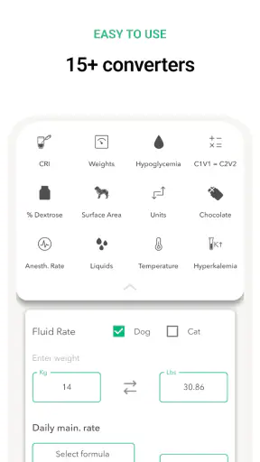 Vet Easy - Drugs & Calculators screenshot