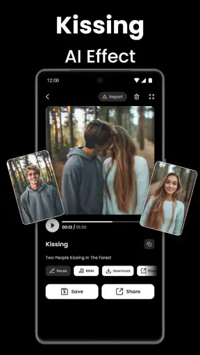 Video AI - AI Hug & Kiss Maker screenshot