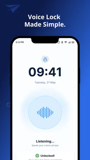 Vokey - Voice Screen Lock screenshot