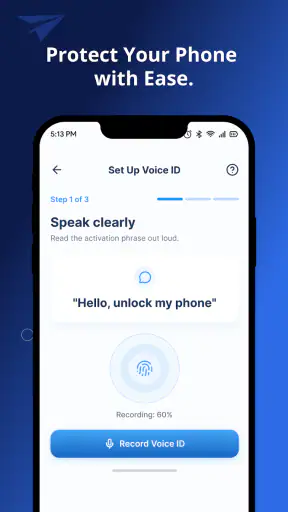 Vokey - Voice Screen Lock screenshot