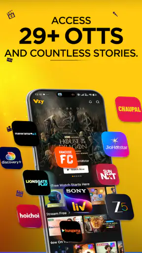 VZY: 29+ OTTs in 1 App screenshot