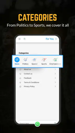 Way2News English screenshot
