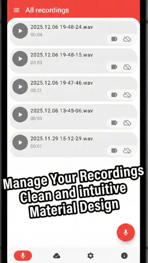 Wear Audio Recorder screenshot