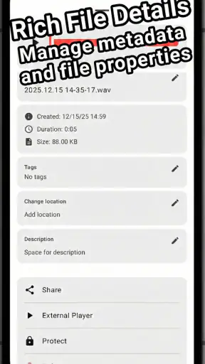 Wear Audio Recorder screenshot