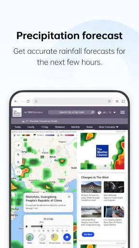 WeatherService screenshot