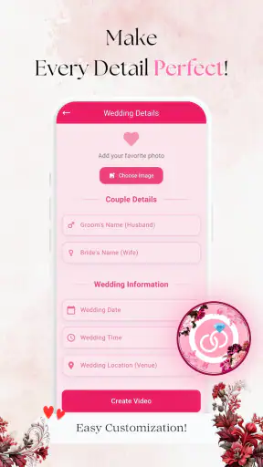 Wedding Invitation Video Maker screenshot
