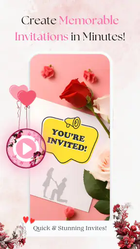 Wedding Invitation Video Maker screenshot