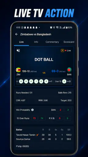 Wikto: Cricket Live Line Score screenshot