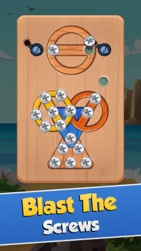 Wood Nuts & Bolts Screw Puzzle screenshot