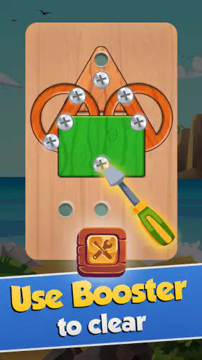 Wood Nuts & Bolts Screw Puzzle screenshot