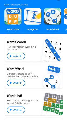 Word Games: CrossWord & Search screenshot