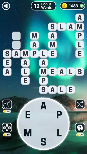 Word Swipe Crossword Puzzle screenshot
