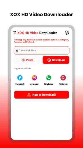 XOX HD Video Downloader screenshot