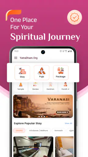 YatraDham Online Rooms Booking screenshot