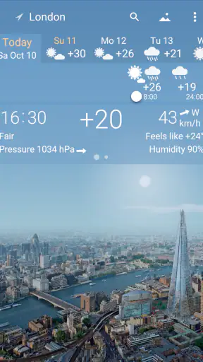 YoWindow Weather and wallpaper screenshot