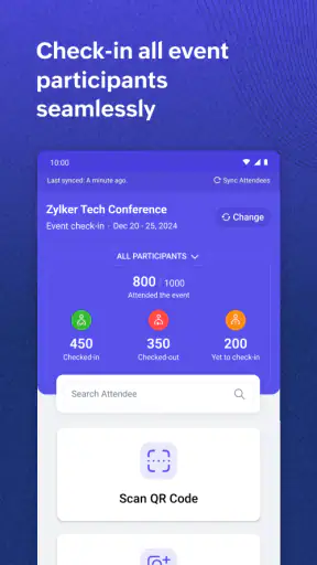 Zoho Backstage for Organizers screenshot