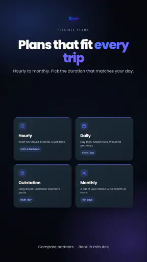 Zymo: Self Drive Car Rental screenshot