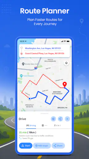 आसान रूट मैप: GPS नेविगेशन screenshot