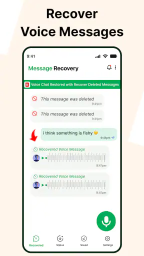 डिलीट मैसेज रिकवर करें: WAMR screenshot