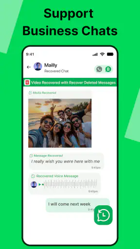 डिलीट मैसेज रिकवर करें: WAMR screenshot