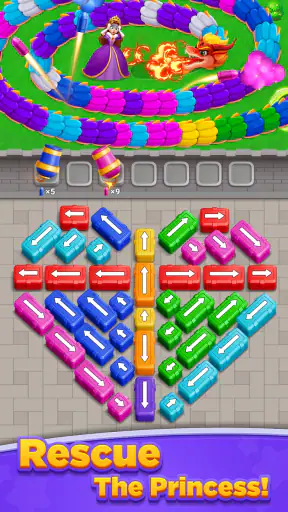 प्रिंसेस रेस्क्यू: कलर पज़ल screenshot