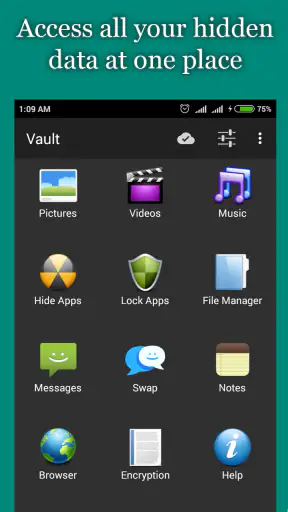 फोटोस छुपाएं, वीडियोस छुपाएँ screenshot